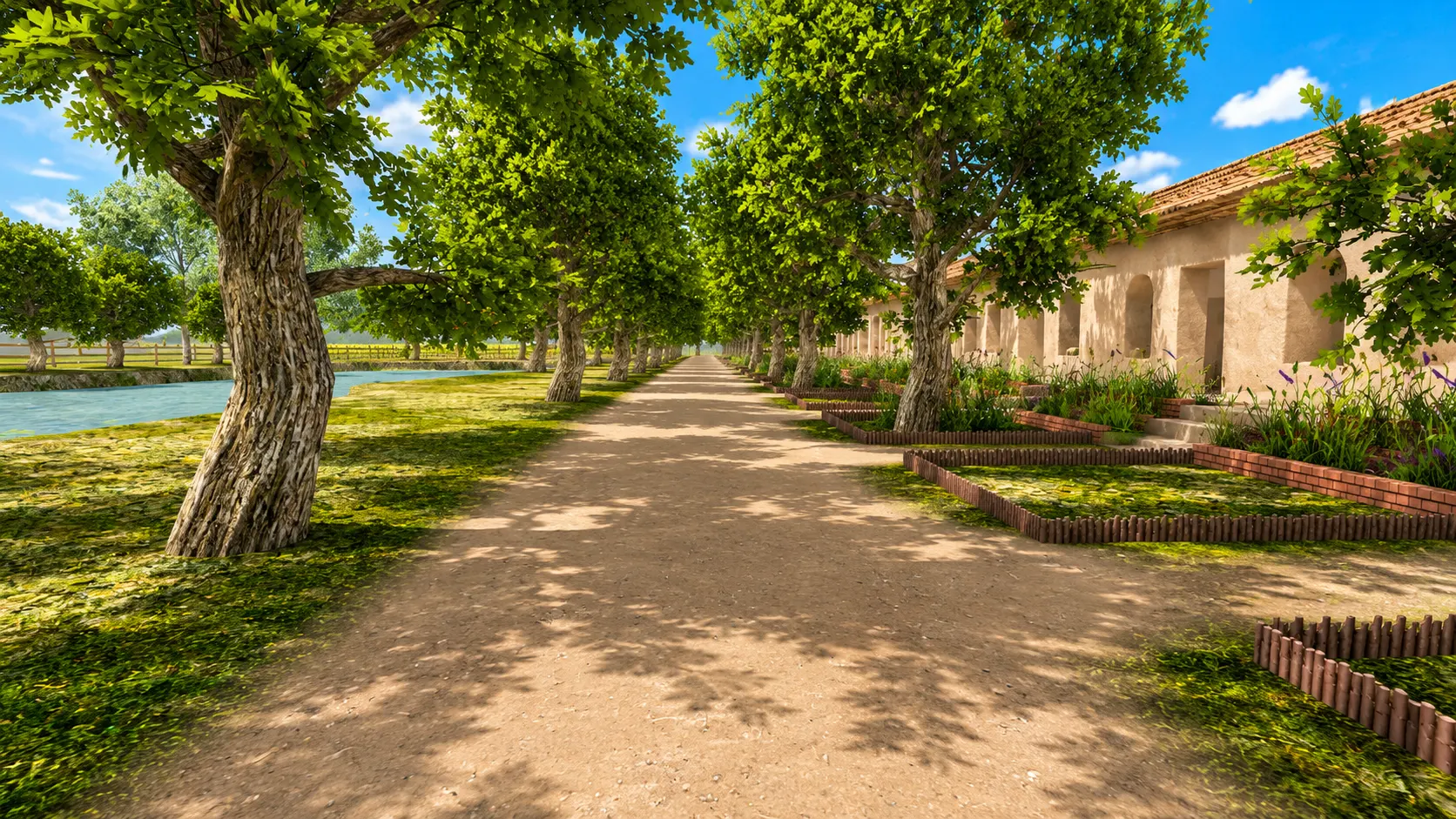 Northern Side Road along Large Pond